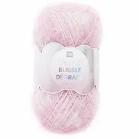 Rico Design Wolle Creative Bubble Dégradé 50 g / 90 m, Rosa - Packungsgrösse: 1 Stück - Länge: 90 m - Material: Polyester - Detailfarbe: Rosa - Nadelstärke: 2 mm - 4 mm - Waschbar bei: 60 °C