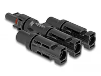 Delock DL4 Solar Konnektor 1x Buchse zu 3x Stecker, IP67 - Zubehörtyp: Steckverbinder