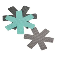 Kela Pfannenschutz Amparo 3 Stück, Grau/Mint - Material: Filz - Detailfarbe: Mint - Grau - Durchmesser: 39 cm - 31 cm - 35 cm - Verpackungseinheit: 3 Stück