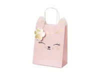 PARTYDECO Geschenktasche 18x10.5x27.5cm TNP34 Katze rosa