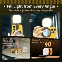 Smallrig Vibe P48 Telefon LED-Licht BumbleBee Edition - Farbtemperatur Kelvin: 2700 bis 5600 K - Lichtfarbe: Kaltweiss/Tageslichtweiss (KW) - Neutralweiss (NW) - Warmweiss (WW) - Farbe: Gelb