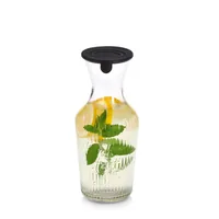 Zeller Present 19654 carafe/jug/bottle 1200 L Transparent, Black
