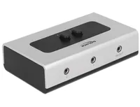 DeLOCK 87699 audio switch Black, Grey