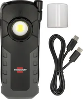 Brennenstuhl Akku-Lampe HL 1000 ACW Li-Ion-Akku, 1000 lm+380 lm, IP54 - Leuchten Kategorie: Akku-Leuchte - Anwendungsbereich: Outdoor - Indoor - Zusätzliche Ausstattung: Keine - Leuchtmittel mitgeliefert: Ja - Leuchtmittel: LED - Schutzklasse: IP54 - IK08