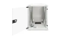 DIGITUS Wandschrank Compact 9HE 254mm 10 Glastür grau