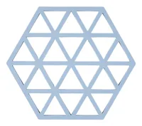 Zone Denmark Topfuntersetzer Triangles Hellblau - Anwendungsbereich: Topf  - Material: Silikon - Detailfarbe: Hellblau - Set: Nein - Zusammenklappbar: Nein