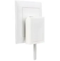 STEFFEN Montagestecker T12 flach - Detailfarbe: Weiss - Stromanschluss Seite A: T12 - Schalter: Nein - Stromanschluss Seite B: Schraubklemme - Typ: Montagestecker