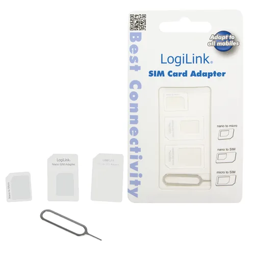 Logilink Dual SIM Card Adapter nano-> micro, standard