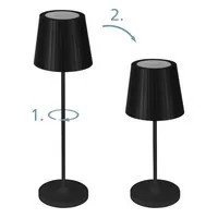 EGLO Tischleuchte Cabozo 75794 schwarz, Akku