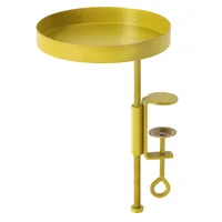 Esschert Design Ablage mit Klemme Stahl, Gold - Eigenschaften: Keine Eigenschaft - Zertifikate: Keine Zertifizierung - Breite: 14 cm - Höhe: 20.9 cm - Tiefe: 14 cm - Detailfarbe: Gold