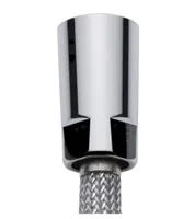 diaqua® Küchenbrauseschlauch Glideflex - Schlauchlänge: 150 cm - Material: Silikon - Anschluss: 1/2 - 3/8 - Farbe: Chrom - Produktfamilie: Glideflex