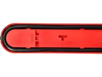Max Hauri Steckdosenleiste Design Line 5x T13 USB A+C rot - Einsatzgebiet: Indoor - Detailfarbe: Rot - Schwarz - Kinderschutz: Nein - Steckertyp Ausgang: T13 - USB-C Stecker - USB-A Buchse - Schalter: Ja - Steckdosenanzahl: 5