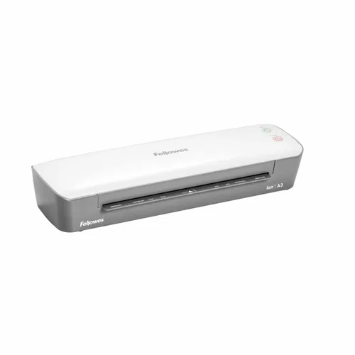 Fellowes Laminiergerät ION A3, für 80-125 Mikron - Aufheizzeit: 4 min - Laminierverfahren: Heisslamination - Ausstattung: Auto Abschaltfunktion - Maximale Folienstärke: 125 µm - Medienformat: A3 - Set: Nein