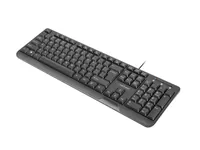 NATEC KEYBOARD TROUT SLIM USB, US LAYOUT, BLACK