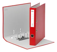 novooo. Pro Ordner 4 cm 28.5 cm, Feuerrot - Zusatzfächer: Nein - Anzahl Ringe: 2 - Breite: 28.5 cm - Detailfarbe: Feuerrot