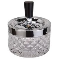 dameco 600006 ashtray Round Aluminium, Glass