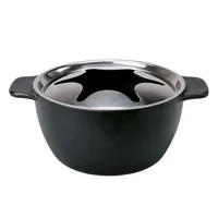 Kisag Fondue-Caquelon Allround Schwarz - Material: Gusseisen - Detailfarbe: Schwarz - Fondue Variante: Fondue Bourguignonne - Fondue Chinoise - Weinfondue - Spülmaschinenfest: Nein - Durchmesser: 18 cm - Kompatible Kochfelder: Backofen - Elektro - Gas - G
