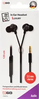 2GO In-Ear Stereo-Headset ""Luxury"" Zipper-Style anthrazit