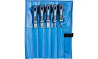 PFERD Key file set with wooden handle 6-piece 100mm cut 2 for delicate filing (265 B)