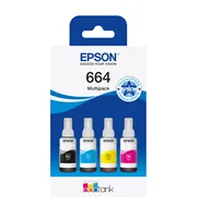 EPSON Multipack Tinte 664 CMYBK T664640 EcoTank L355/L555 4-color