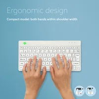 R-GO COMPACT BREAK ERGONOMIC KEYBOARD AZERTY (FR) BLUETOOTH W
