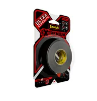 3M Gewebeband Scotch Extremium Ultra DT17 24 mm x 10 m, Schwarz - Breite: 24 mm - Länge: 10 m - Verpackungseinheit: 1 Stück - Detailfarbe: Schwarz - Klebehaftung: Extra stark - Art: Klebeband