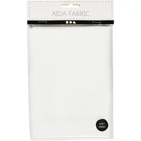 Creativ Company Aida-Stoff 50 x 50 cm, Weiss - Detailfarbe: Weiss - Produktart: Aida-Stoff