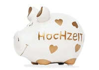 G. Wurm Spardose Hochzeit 12.5 x 9 x 9 cm - Breite: 12.5 cm - Höhe: 9 cm - Länge: 9 cm - Produkttyp Geschenke: Spardosen - Motiv: Hochzeit