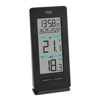 TFA Dostmann Funk-Thermometer 30.3072.01 - Anwendungsbereich: Temperaturmessung - Typ: Thermometer - Detailfarbe: Schwarz