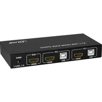 InLine 62602I commutateur écran, clavier et souris Noir