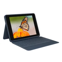 Logitech Tablet Tastatur Cover Rugged Combo 3 iPad 10.2 EDU - Verbindungsmöglichkeiten: Smart Connector - Tastaturlayout: QWERTZ (CH) - Kompatible Hersteller: Apple - Bildschirmdiagonale: 10.2  - Detailfarbe: Blau - Tablet Kompatibilität: iPad (8. Gen.) -