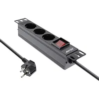 InLine 16420K protection surtension Noir 3 sortie(s) CA 2 m