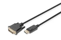 Digitus DB-340301-020-S video cable adapter 2 m DisplayPort DVI-D Schwarz