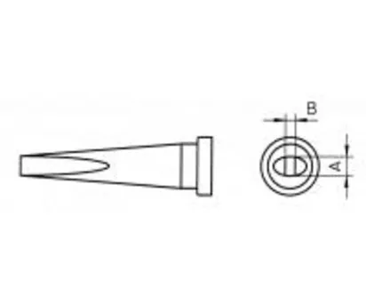 Weller Lötspitze LT M Meisselform 3.2 mm - Breite: 3.2 mm - Form: Meisselform