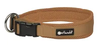 petlando Halsband Mesh, Cognac - Halsumfang: 25 - 30 cm - Material: Mesh - Detailfarbe: Hellbraun - Eigenschaften: Stufenlos verstellbar - Atmungsaktiv - Tierart: Hund