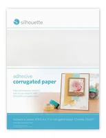 Silhouette Wellpapier corrugated paper Weiss - Papiertyp: Wellpapier - Geeignet für Drucker: Nein - Papierfarbe: Weiss - Papierformat: 21.5 x 28 cm - Mediengewicht: 180 g/m² - Selbstklebend: Ja