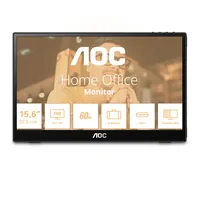 AOC 16T3EA téléviseur et moniteur portables Noir 39,6 cm (15.6") 1920 x 1080 pixels