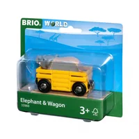 BRIO Eisenbahn Tierwaggon Elefant - Kategorie: Fahrzeuge & Anhänger - Eisenbahnwagen & Lokomotiven - Altersempfehlung ab: 3 Jahren - Material: Metall - Kunststoff - Holz - Eigenschaften: Keine Eigenschaft - Zertifikate: FSC