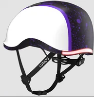 LUMOS Helm Nyxel Youth Schwarz/Lila, S - Einsatzbereich: City - Altersgruppe: Kinder - Verschluss:  Steckschnalle - Helmtyp: Halbschale - Nachhaltigkeit: Nicht angegeben - Kopfumfang von: 52 cm