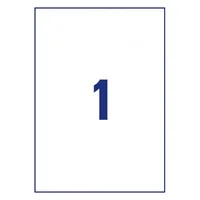 AVERY ZWECKFORM Wetterfeste-Etikett. 210x297mm L4775-8 weiss 8 Blatt/8 Stk.