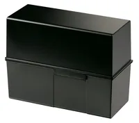 HAN Karteibox A5  Quer, 450 Karten, Schwarz - Medienformat: A5 - Material: Polystyrol (PS) - Detailfarbe: Schwarz