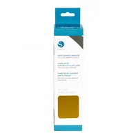 Silhouette Aufbügelfolie 22.9 cm x 91.4 cm Gold, glatt - Geeignet für Drucker: Nein - Detailfarbe: Gold - Aussenanwendung: Nein - Selbstklebend: Nein - Aufbügelbar: Ja - Folientyp: Aufbügelfolie Flex