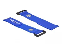 Delock Klettkabelbinder Blau 280 mm x 38 mm 3 Stück - Breite: 38 mm - Länge: 280 mm - Produkttyp: Klettkabelbinder - Ausstattung Kabelmanagement: Wiederverwendbar - Haftend - Verpackungseinheit: 3 Stück - Material: Klett
