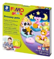 Fimo Modelliermasse Kids Bastelset Dreamy Pets - Packungsgrösse: 168 g - Set: Ja - Anwender: Kinder - Detailfarbe: Mehrfarbig - Modelliermasse Art: Modelliermasse - Trocknung: Ofenhärtend