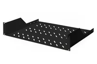 DIGITUS Fachboden 2HE 88x482x349mm bis 25KG schwarz