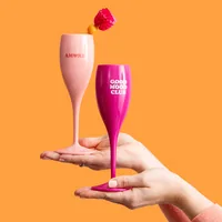 Koziol Sektglas Amore 100 ml, 1 Stück, Rosa - Material: Kunststoff - Glas Typ: Sektglas - Höhe: 19.1 cm - Volumen: 100 ml - Detailfarbe: Rosa