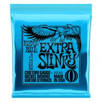 Ernie Ball Gitarrensaiten 2225 Slinky Nickel – Extra 08-38 - Packungsgrösse: Satz - Zu Instrument: E-Gitarre - Saitenanzahl: 6-Saiter