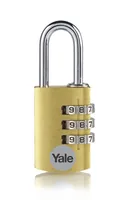Yale Zahlenschloss YE3CB 38/31 Gold Aluminium/Stahl - Schlossart: Zahlenschloss - Set: Nein - Aussenanwendung: Nein
