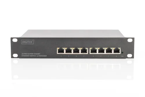 DIGITUS Switch 8-Port Gigabit Managed schwarz