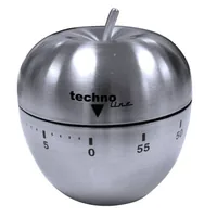Technoline Küchentimer KZW III Silber - Funktionen: Countdowntimer - Materialtyp: Metall - Material: Metall - Detailfarbe: Schwarz - Silber - Displaytyp: Mechanisch